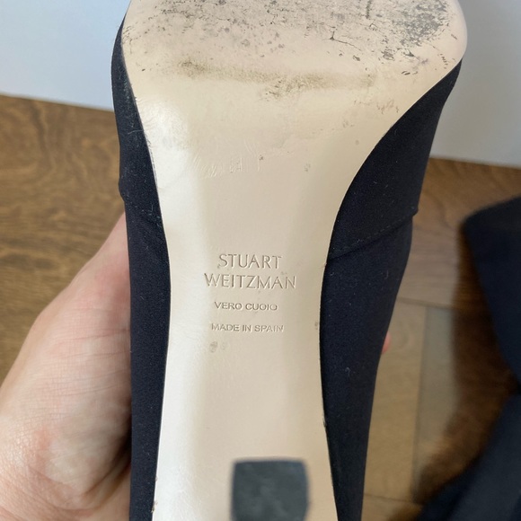 STUART WEITZMAN Stretch Booties Size 38.5 US 9 Black - Picture 13 of 16